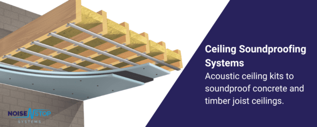 acoustic ceiling kits to sound insulate concrete and timber ceilings