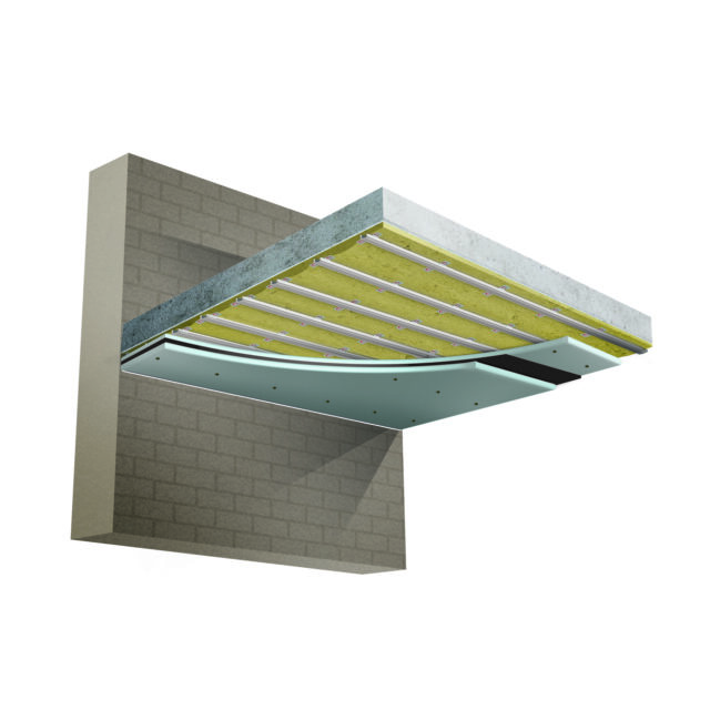 acousticlip concrete ceiling system