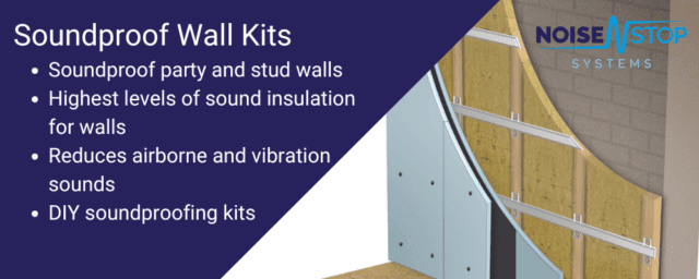 wall soundproofing kits to sound insulate party and stud walls