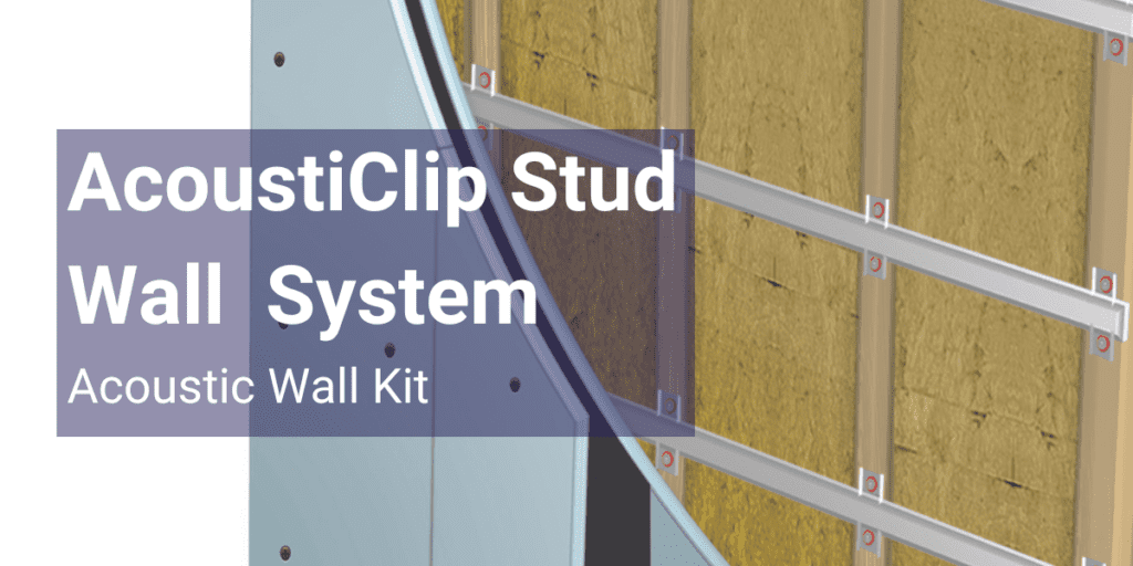 acousticlip sound isolation stud wall soundproofing kit